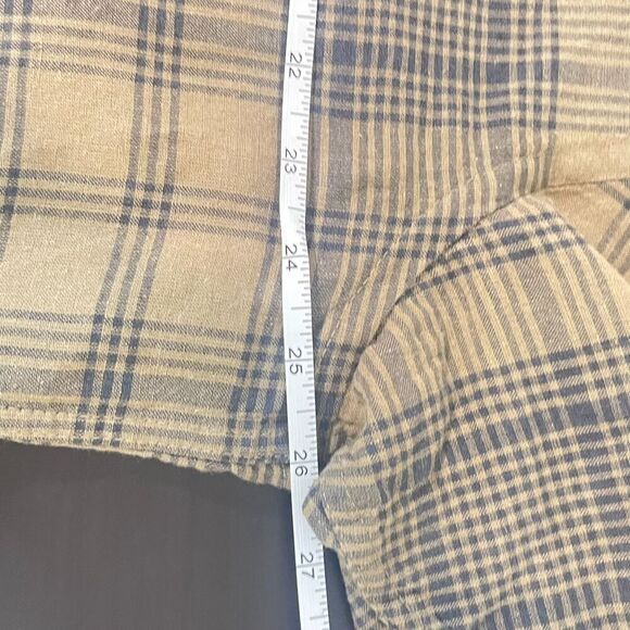 Men's H&M Plaid Button Down Short Sleeve Resort ShirtPocket Green XL Relaxed Fit - Picture 5 of 7